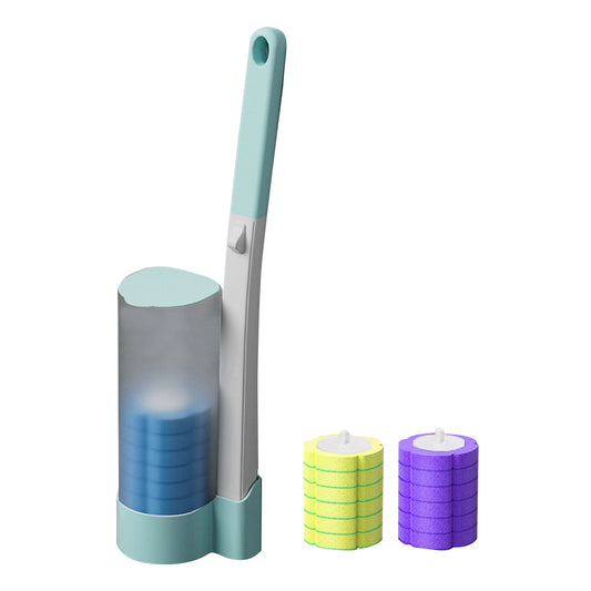 Disposable Toilet Brush Set with 18Pcs Replacement Brush Heads