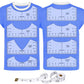 9Pcs T Shirt Alignment Ruler Guide for Heat Press Printing
