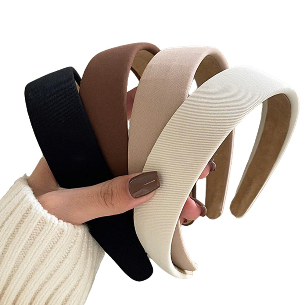 4PCS Wide Headbands Non Slip Trendy Headbands For Women Fashion Accessories
