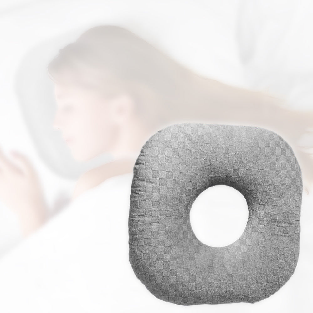 Ear Piercing Pillow with Hole for Side Sleepers Comfortable Travel Home Use