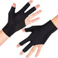 1 Pair Three Finger Billiards Gloves For Left Hand Pool And Snooker