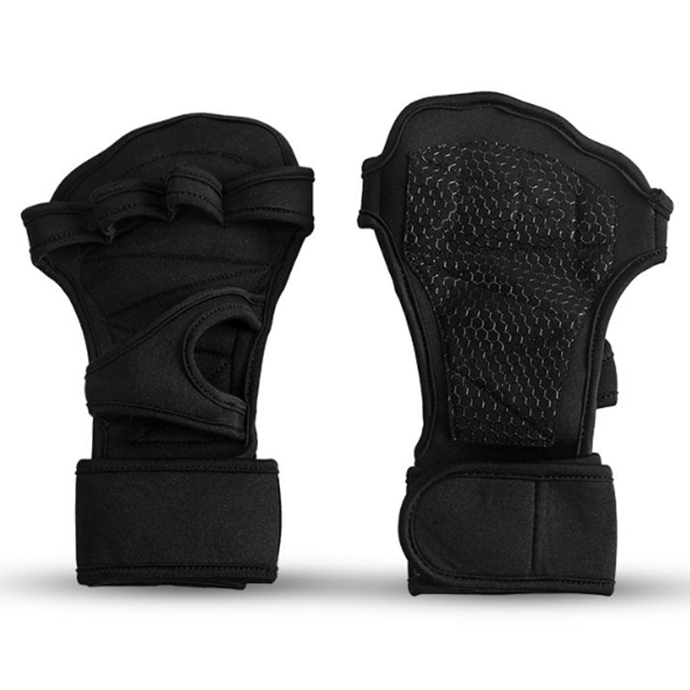 Pair of Fitness Gloves Weight Lifting Gym Workout Training Wrist Wrap Strap
