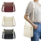 Genuine Leather Crossbody Shoulder Bag Multi-Compartment Water-resistant Handbag
