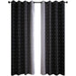 Blackout Curtain Gradient Color Curtains for Bedroom Living Room-Black