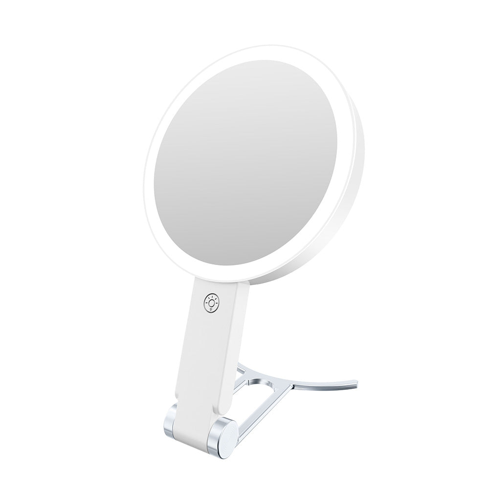 30X Lighted Portable Makeup Mirror Magnifying With Light Hanging Handheld Mirror