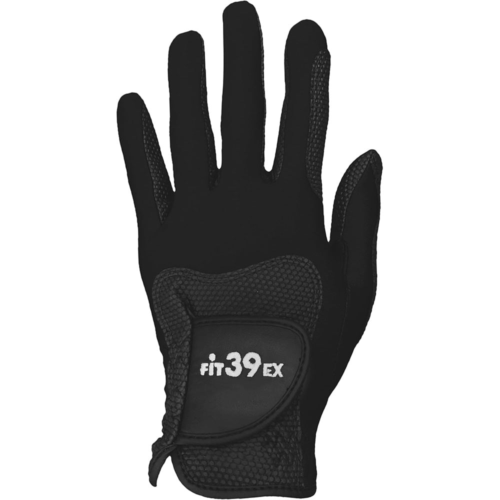 Stretch Breathable Washable Golf Glove with Slip Resistant Grip for Men Women-Black