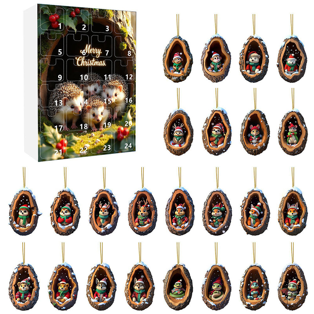 24Pcs Christmas Tree Decoration Hanging Ornaments for Home Decor Holiday Party