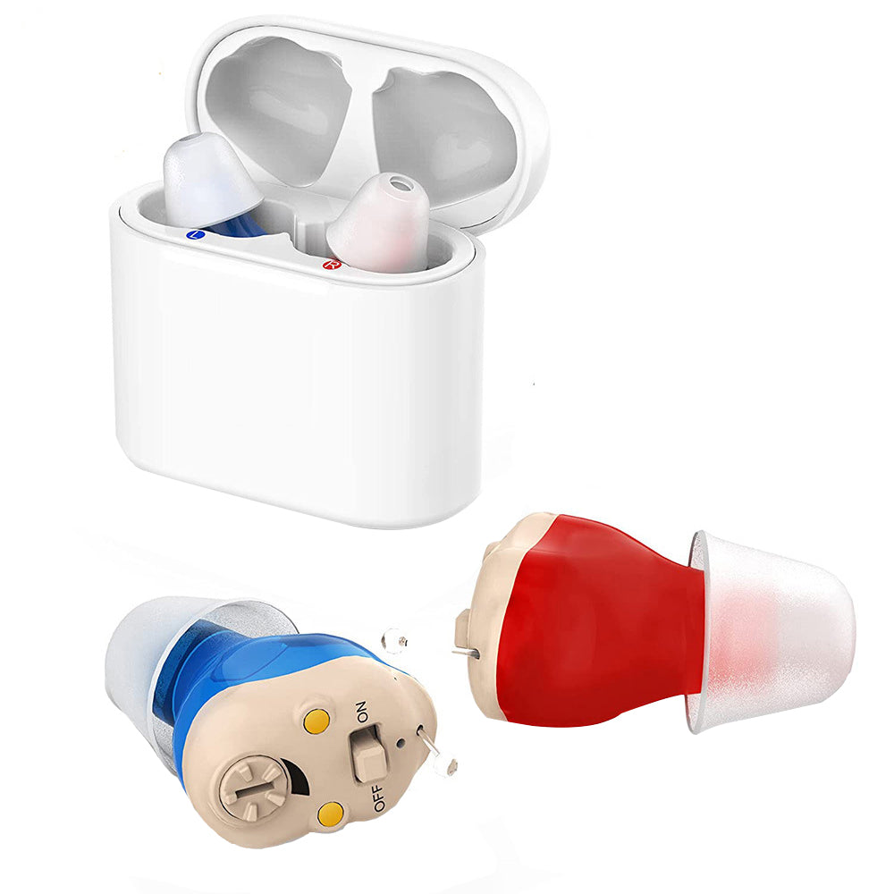 Rechargeable Inner-Ear Personal Sound Amplification Hearing Aids for Adults and Seniors