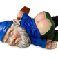 Funny Drunk Garden Gnome Patio Ornament Rude Passed Out Statue for Yard Decor