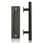 Stainless Steel Barn Door Handle Sliding Hardware with Flush Pull for Wood Door