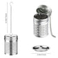 2Pcs Stainless Steel Fine Mesh Tea Strainer with Drip Tray
