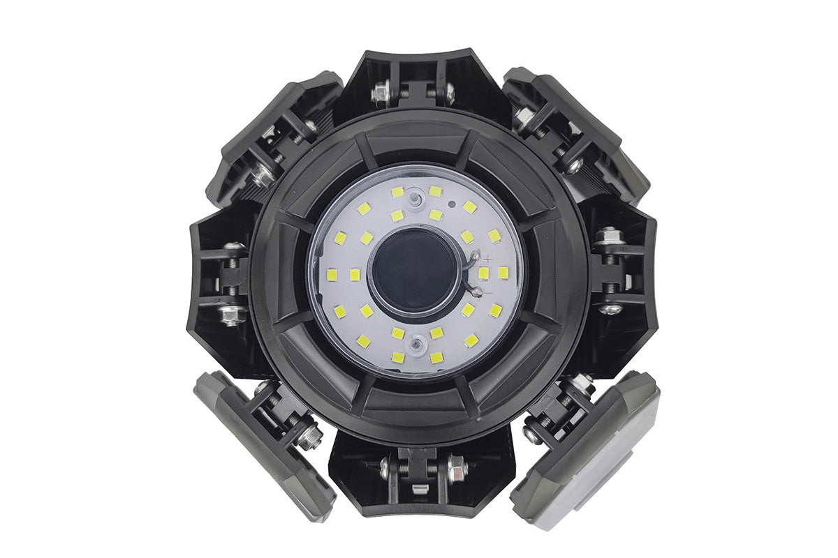 8 Panels LED Foldable Garage Ceiling Light for Workshop Warehouse Lighting