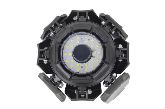 8 Panels LED Foldable Garage Ceiling Light for Workshop Warehouse Lighting