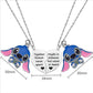 Stitch Inspire Friendship Matching Heart Necklaces