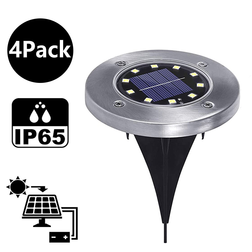 Solar Ground Lights 10-LED Outdoor Ground Lights