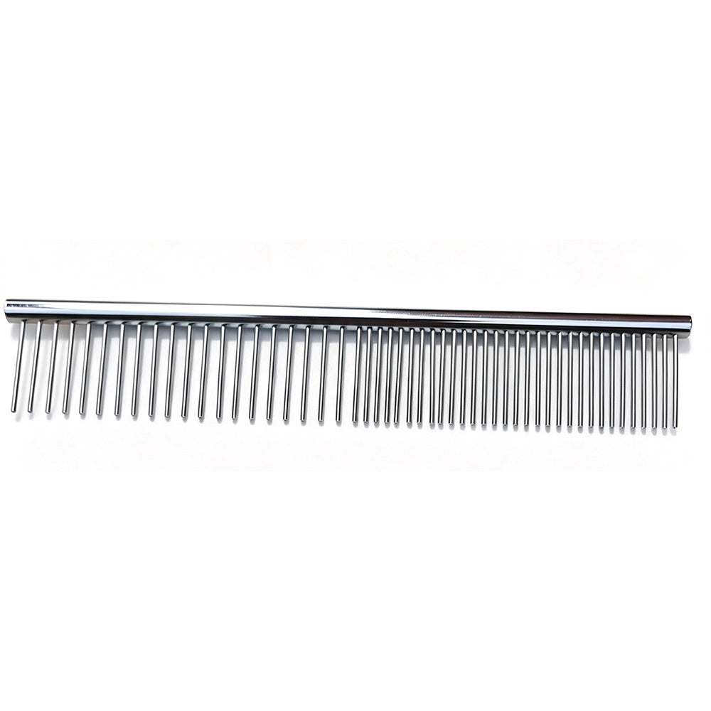 Double Sided Stainless Steel Dematting Grooming Comb for Dogs and Cats