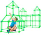 175Pcs Tent Fort Building Kit Glow In The Dark Tent STEM Construction Toy