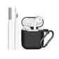 Silicone Case Cover Compatible with AirPods 2nd and 1st Generation with Cleaner kit  and Keychain