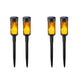 4Pcs Solar LED Tiki Torch with Flickering Flame Solar Outdoor Light