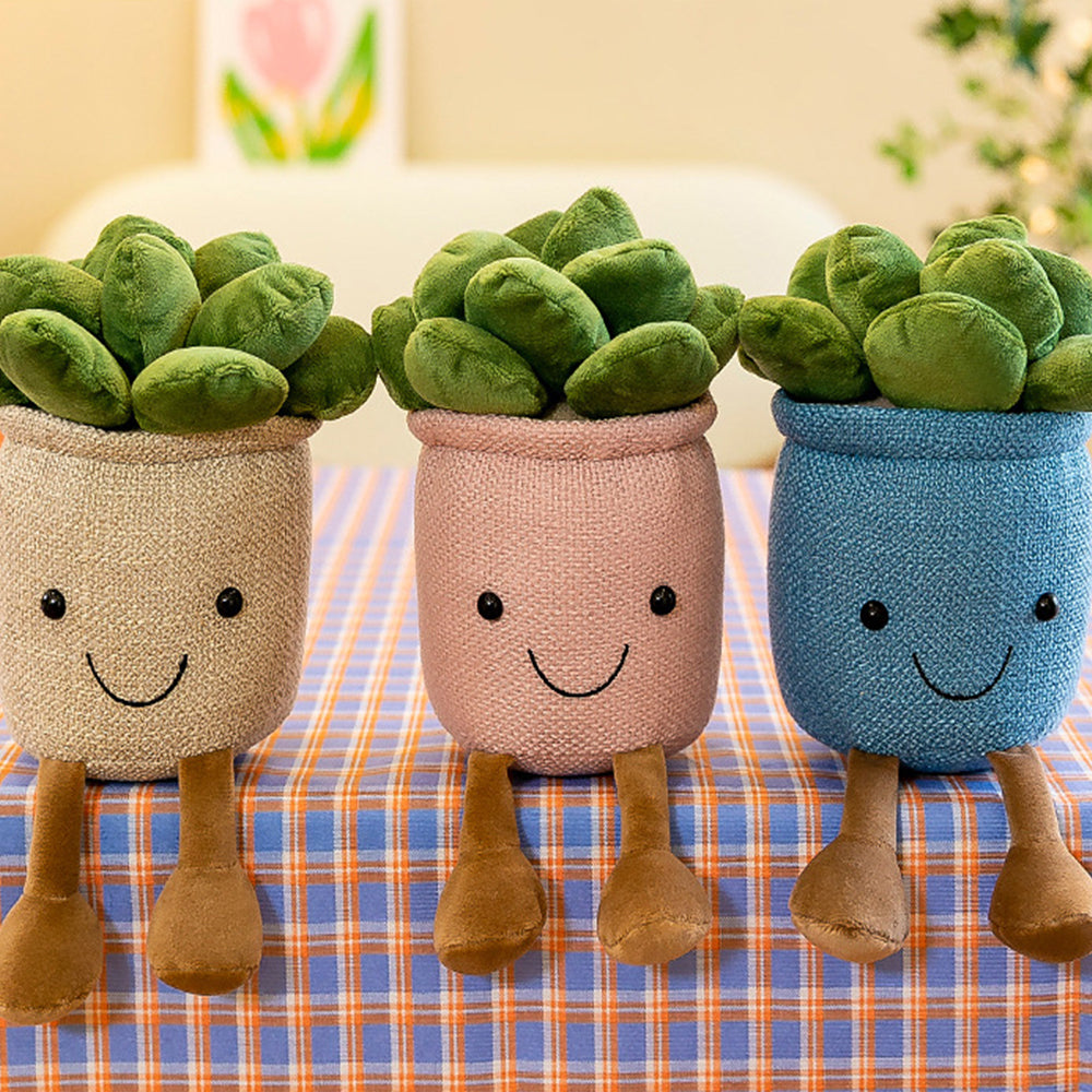 Potted Succulent Plush Stuffed Toy