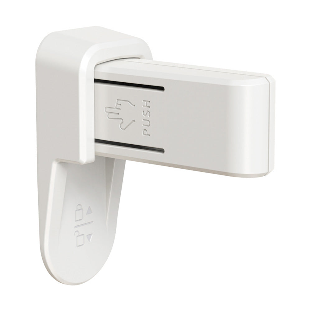 2Pcs Stick On Door Lever Lock Without Drilling Door with Adhesive for Home