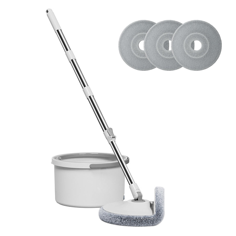 360 Degree Rotatable Mop Bucket Kit with 4 Mop Towels