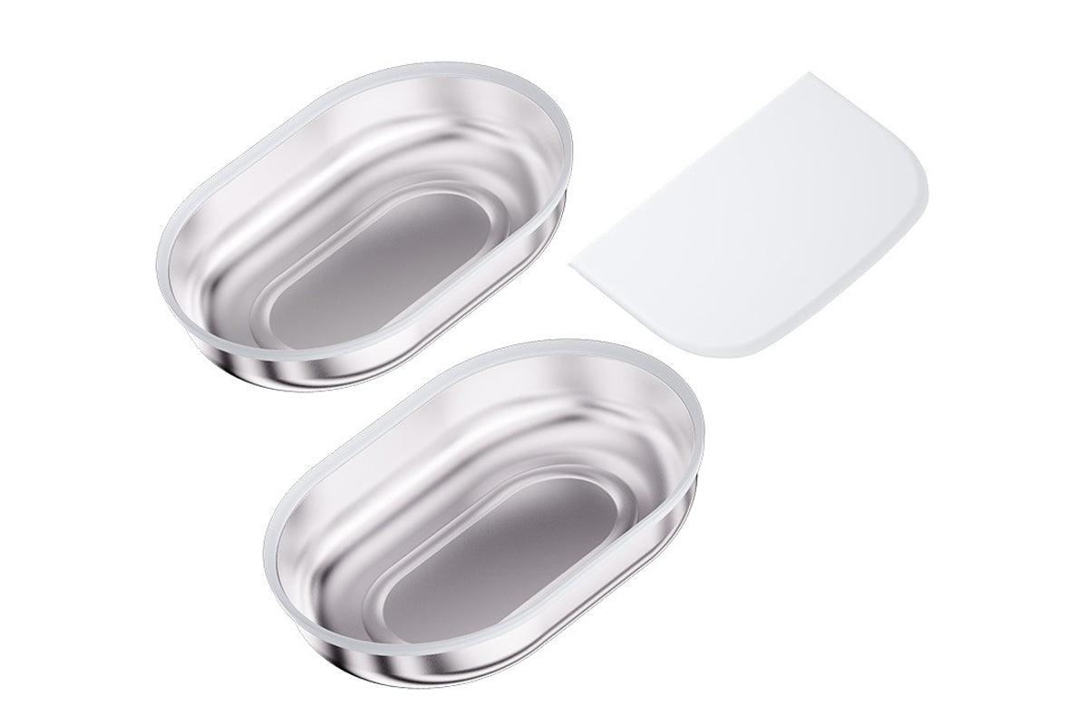 2pcs Stainless Steel Replacement Bowls with Mat for SureFeed RFID Microchip Pet Feeder for Cats Dogs