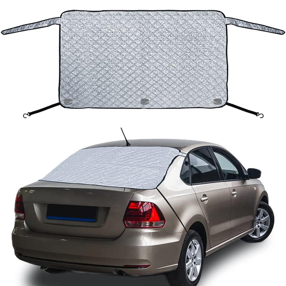 Car Rear Windscreen Snow Cover with Windproof Elastic Straps
