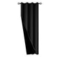 100 Percent Blackout Curtain Panel with Black Liner Heat & Light Blocking Drapes