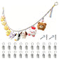 200CM Cotton Rope Hanger with 20 Clips for Photos Plush Toys Festival Cards