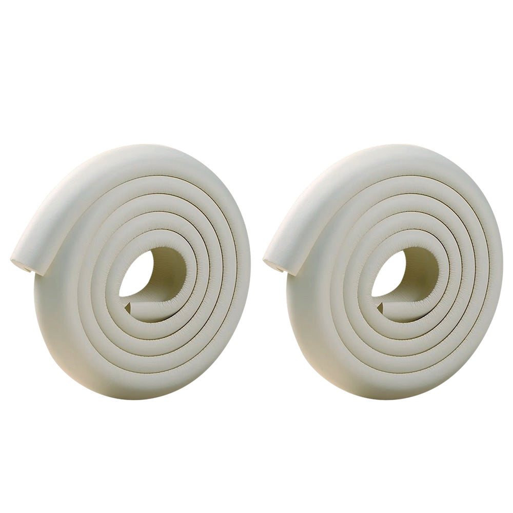 2 Pack 2m Self Adhesive L Shaped NBR Foam Table Edge Guards