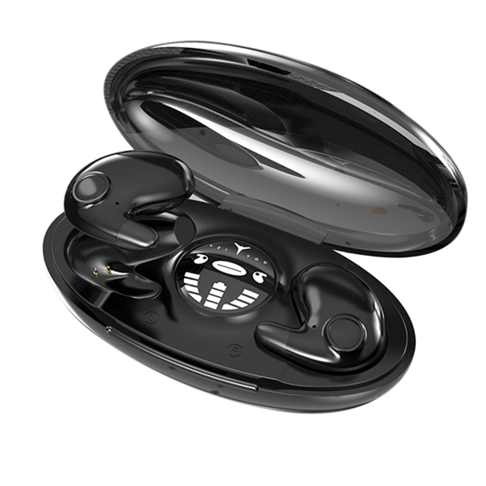 Ultra Thin Invisible Earphone Bluetooth 5.3 for Side Sleeping with LED Display