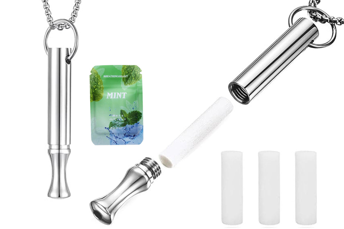 2-in-1 Mindfulness Breathing Necklace with Spinner