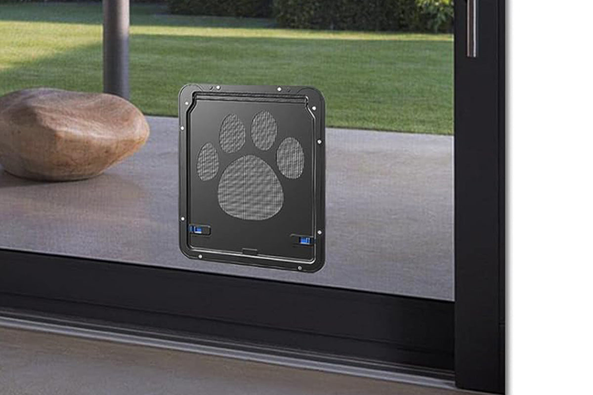 Pet Lockable Flap Screen Door for Puppy Dog and Cat