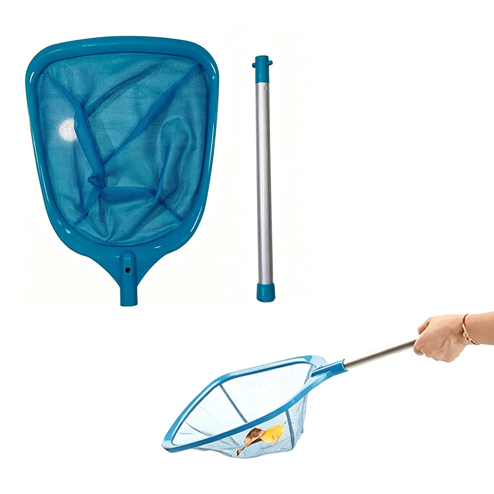 Pool Hand Leaf Skimmer Net with Aluminium Pole