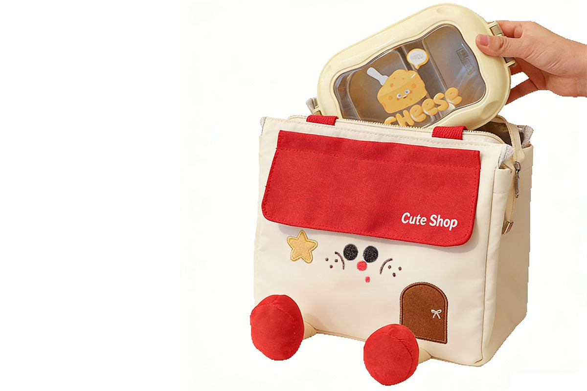 Insulated Lunch Bag with 40x60cm Waterproof Oilproof Desk Mat