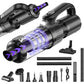 Car Vacuum 8000PA Portable Vacuum Cleaner and Air Duster with LED Light for Office