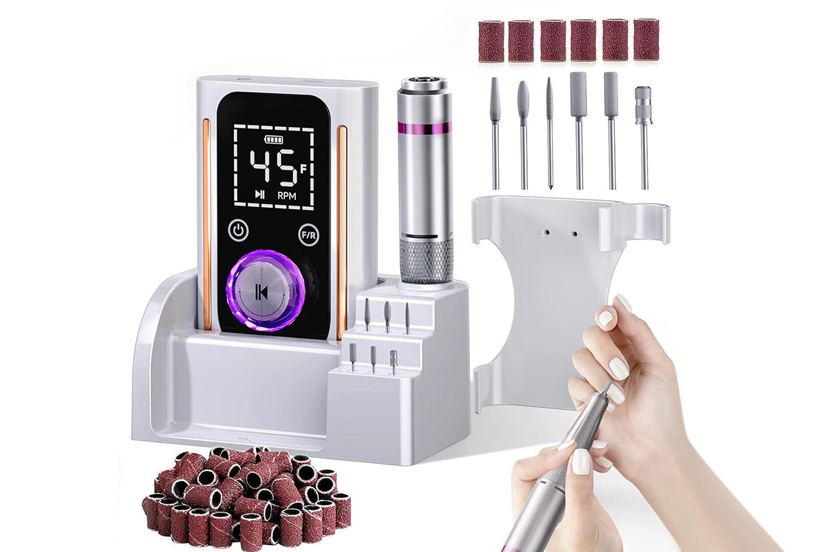 Portable Rechargeable 45000RPM Nail Drill Electric File for Salon Home