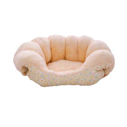 2-in-1 Bed and Couch Warming Cat Sofa Bed