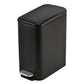 Slim Stainless Steel Pedal Trash Can 14cm Narrow Bathroom Waste Bin Soft Close Lid