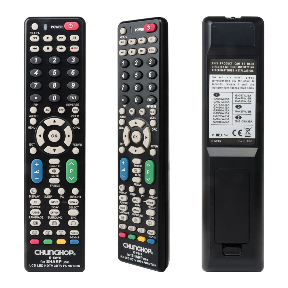 Universal Remote Control Replacement for Sharp TVs