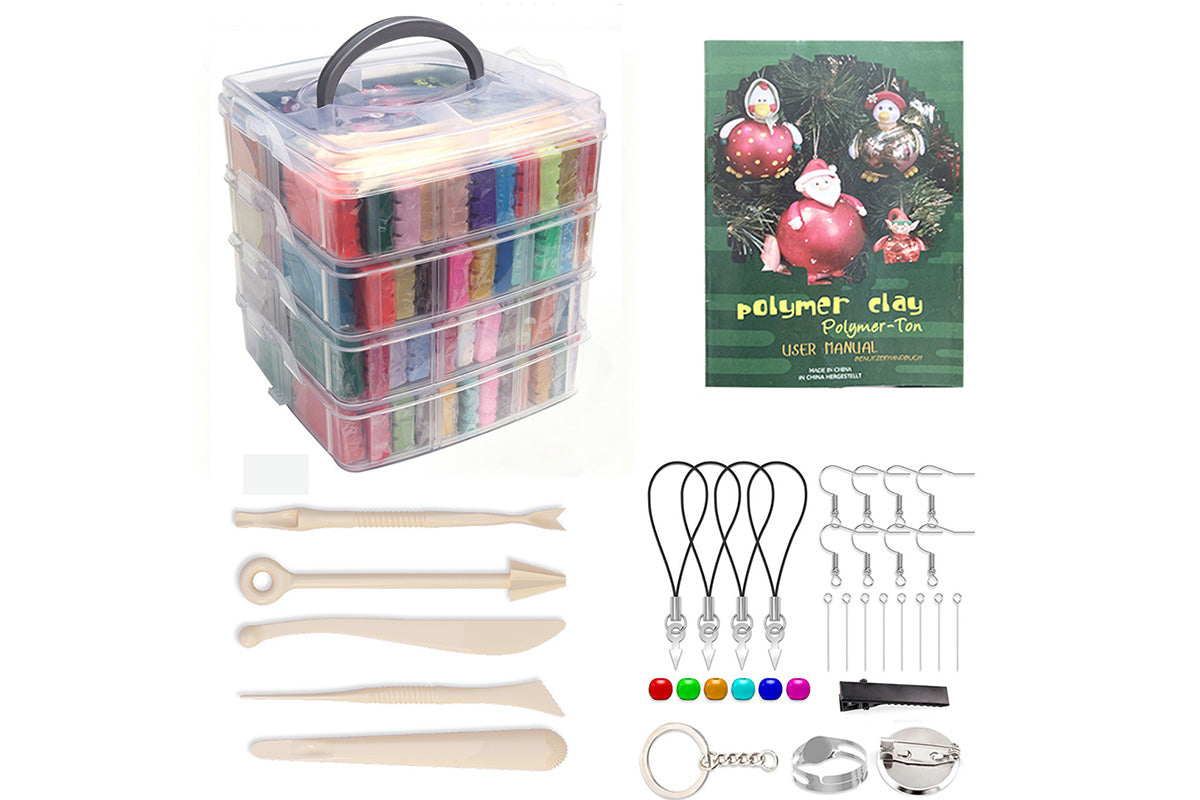 82-Color Air Dry Clay Modeling Set with Sculpting Tools