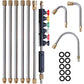 10Pcs Set 1/4 Inch Quick Connect 4000 PSI Pressure Washer Extension Wand