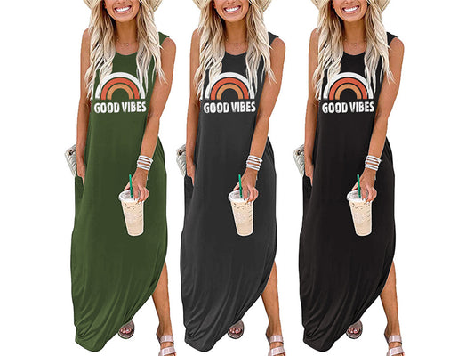 Women's Breathable Summer Maxi Vest Dress