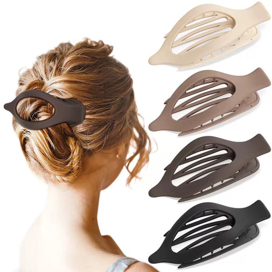 4Pcs Flat Claw Clips for Women Girls French Hair Accessories