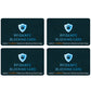 4 Pack RFID Blocking Card NFC Anti Theft Cards Protection Wallet Passport Protector