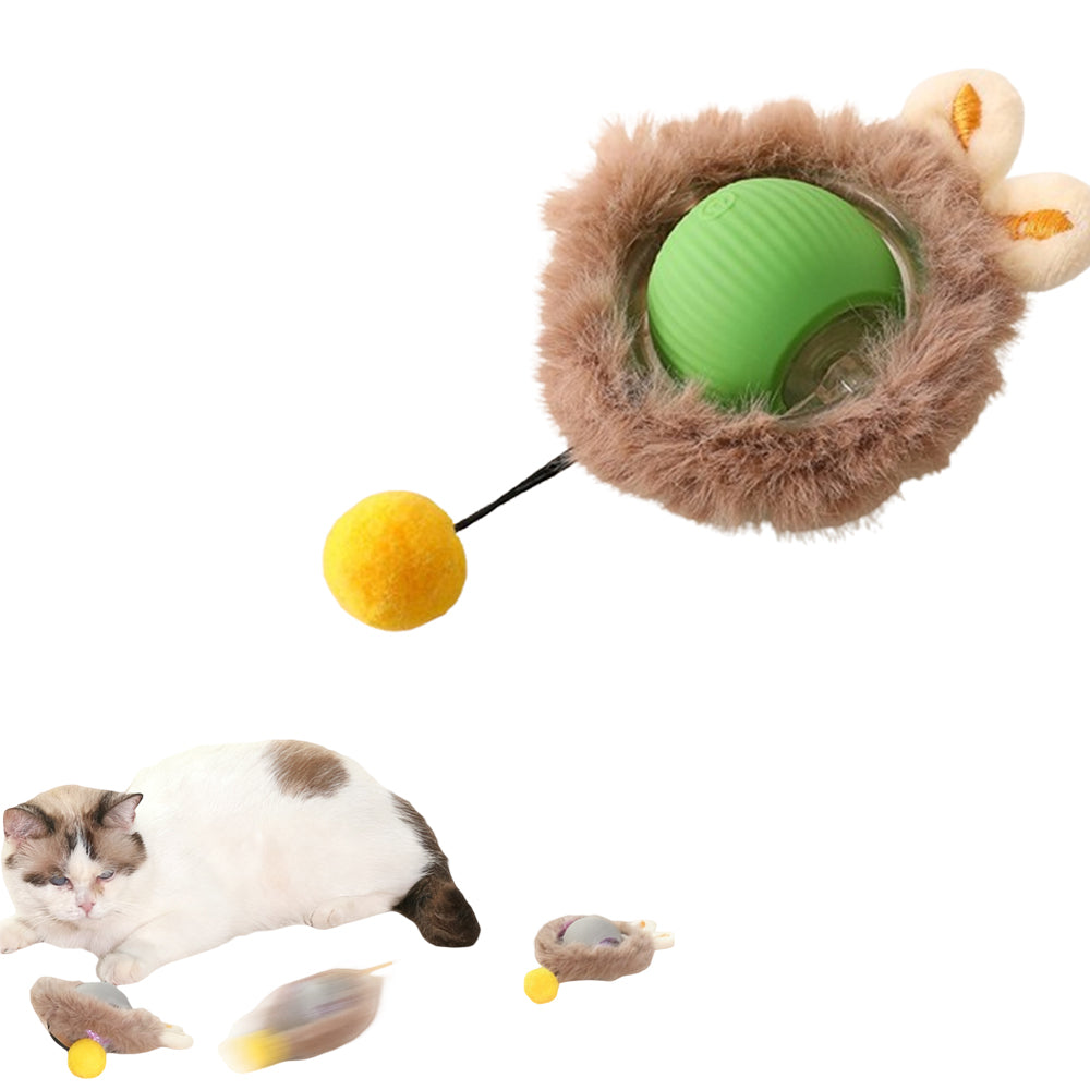 Interactive Cat Ball Toy Automatic Moving Cat Ball for Indoor Play