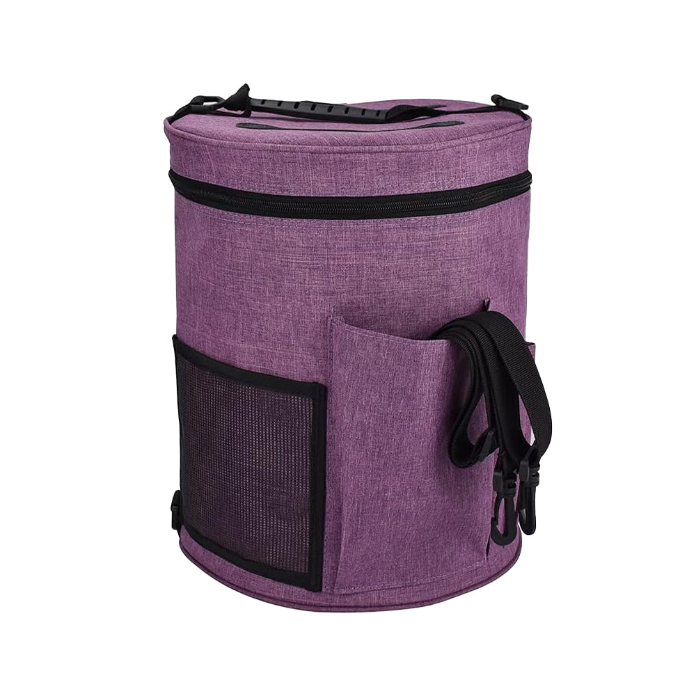 Portable Knitting Crochet Storage Bag with Shoulder Strap