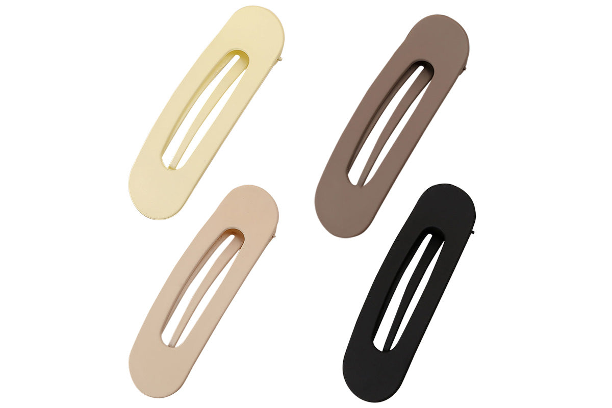 4 PCS Flat Claw Clips for Women Girls Large Lay Flat Hair Clips Strong Hold Non-Slip for Thick Thin Hair