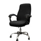 Water-Resistant Stretch Computer Office Chair Cover Durable Zipper Design-Black